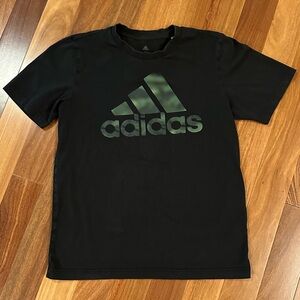 Adidas Men's S Black and Green Logo - GUC